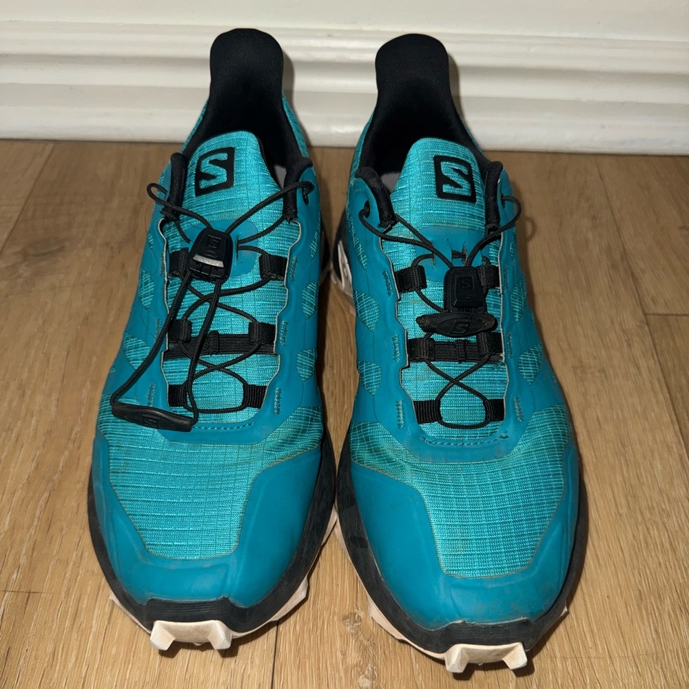 Salomon Turquoise and Black Running Shoes